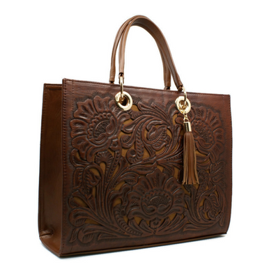 Bolso de piel cincelado modelo Jeanette